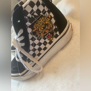 Checkered Kids Hi-Top Vans